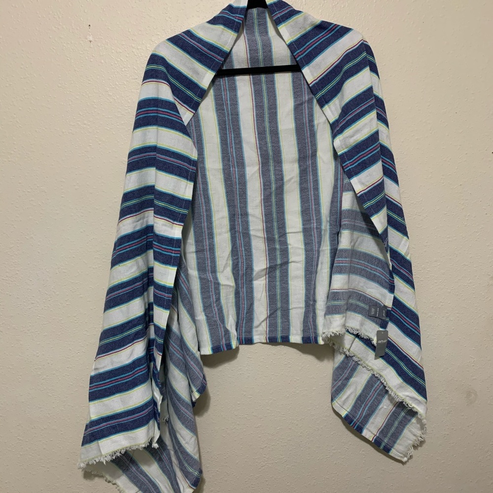 Aerie | Striped Swim Cover-Up Shawl